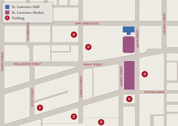St. Lawrence Market Parking Map